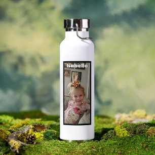 Photo personnalisée et nom Bouteille d'eau