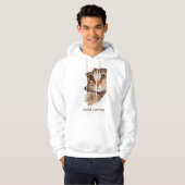 Photo personnalisée et nom Sweat - shirt à capuche (Devant entier)