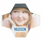 Photo personnalisée et plaque de nom blanche (Plat)