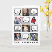 Photo personnalisée et salutations Carte de fête d (Fleur jaune)