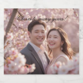 Photo personnalisée Étiquette de bouteilles en fle (Étiquettes simples)