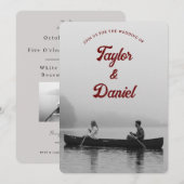 Photo personnalisée faire-part de mariage (Devant / Derrière)