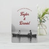 Photo personnalisée faire-part de mariage (Debout devant)