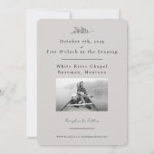 Photo personnalisée faire-part de mariage (Dos)