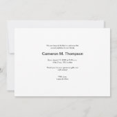 Photo personnalisée Faire-part de naissance modern (Dos)