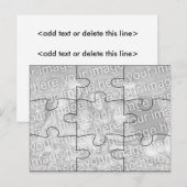 Photo personnalisée "Fausse" carte postale de puzz (Devant / Derrière)