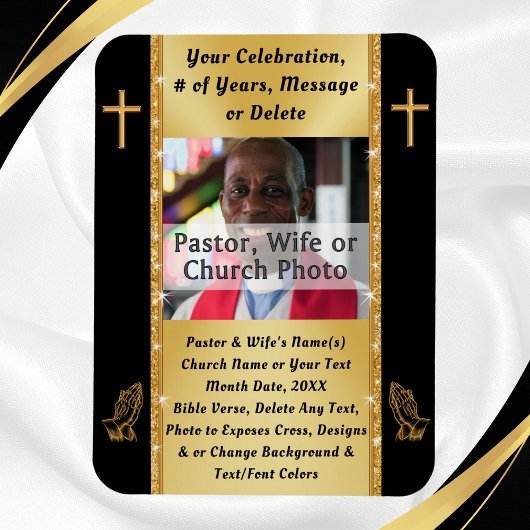 Photo Personnalisée, Faveurs de l'Église, Magnets