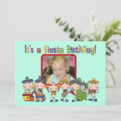 Photo personnalisée Fiesta Invitation anniversaire (Debout devant)