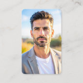 Photo personnalisée Funéraire Hommage Carte commém (Devant)