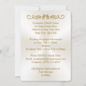 Photo Personnalisée Gold Bordure Invitations de ma (Dos)