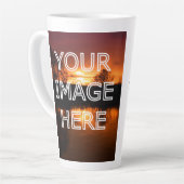 Photo personnalisée Grosse Mug en latte (Angle gauche)
