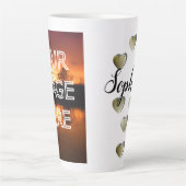 Photo personnalisée Grosse Mug en latte (Devant)