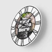 Photo personnalisée Horloge couleur complète Numér (Angle)