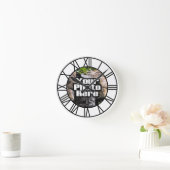 Photo personnalisée Horloge couleur complète Numér (Maison)