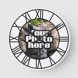 Photo personnalisée Horloge couleur complète Numér