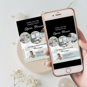 Photo personnalisée Immobilier Open House Carte de