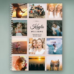 Photo personnalisée Instagram Moderne Chic tendanc<br><div class="desc">Ce joli et moderne, Instagram convivial photo collage planner avec un fond rose vif a de l'espace pour votre nom personnalisé ainsi que pour votre profession ou le nom de l'école. Customisez avec vos photos préférées et commencez l'année avec un planificateur personnalisé qui va sûrement éclairer votre journée. Espace pour...</div>