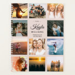 Photo personnalisée Instagram Moderne Chic tendanc<br><div class="desc">Ce joli et moderne, Instagram convivial photo collage planner avec un fond rose vif a de l'espace pour votre nom personnalisé ainsi que pour votre profession ou le nom de l'école. Customisez avec vos photos préférées et commencez l'année avec un planificateur personnalisé qui va sûrement éclairer votre journée. Espace pour...</div>