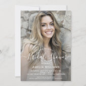 Photo personnalisée Invitation de douche nuptiale (Devant)