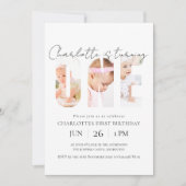 Photo personnalisée Invitation pour le premier ann (Devant)