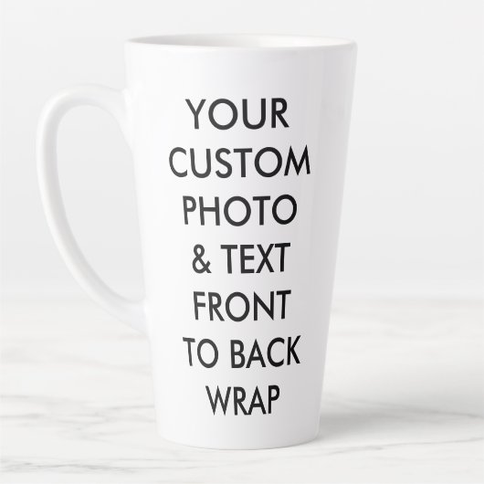 Photo personnalisée LATTE MUG LARGE 17oz (Gauche)