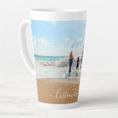 Photo personnalisée Latte Mug vos photos et votre  (Angle gauche)