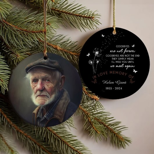 Photo personnalisée "Les adieux ne sont pas pour t