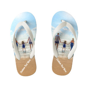Photo personnalisée Les tongs des enfants Vos phot