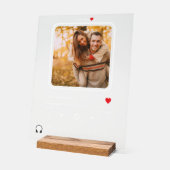 Photo personnalisée Love Music Plaque (Angle)