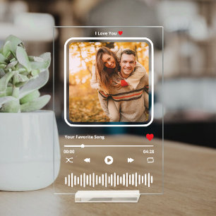 Photo personnalisée Love Music Plaque