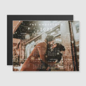 Photo personnalisée Magnet Calendrier 2025 (Devant / Derrière)