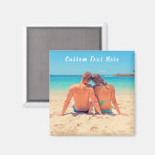 Photo personnalisée Magnet texte vos photos préfér (Recto/Verso)