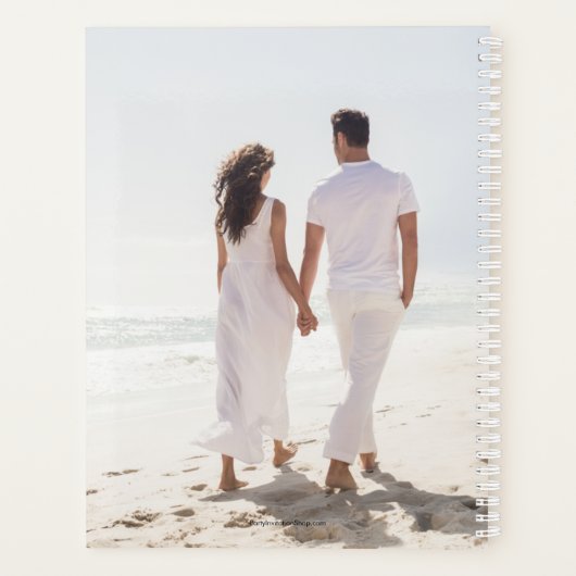 Photo personnalisée Mariage mensuel hebdomadaire (Dos)