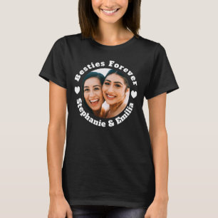 Photo personnalisée meilleurs amis T-shirt (blanc)
