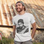 Photo personnalisée moderne<br><div class="desc">Ce t-shirt photo simpliste avec une photo avec l'option d'ajouter du texte, fera le cadeau parfait pour toute occasion, événement de collecte amusante, funérailles, mariage, anniversaire, fête des pères, noël et jour de la Saint Valentin. Le style, la taille et la couleur de la police peuvent être modifiés après la...</div>