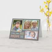 Photo personnalisée moderne Bonne carte mère (Fleur jaune)