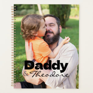 Photo personnalisée moderne Daddy & Baby Name Keep