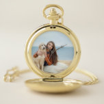 Photo personnalisée Montre de poche en alliage or<br><div class="desc">Un choix de montre de poche en or ou en alliage d'argent. Ajoutez votre photo personnalisée.</div>