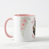 Photo Personnalisée Mug Floral - La Meilleure Mama (Gauche)