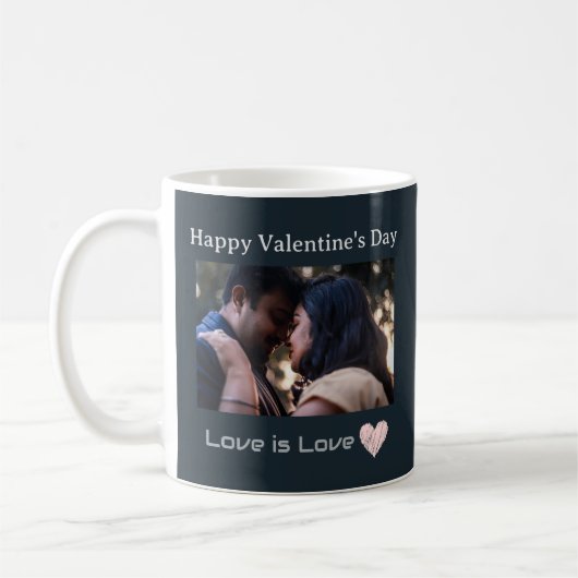 Photo personnalisée Mug Véritable histoire d'amour (Gauche)