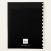 Photo personnalisée noir blanc monogramme 2025 (Dos)