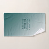 Photo personnalisée oeuvre Ajouter le nom Slogan (Serviette à main)