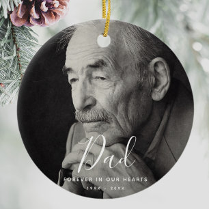 Photo personnalisée ornement commémoratif personna