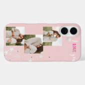 Photo personnalisée Pastel | Coque iphone de texte (Verso (horizontal))