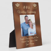 Photo personnalisée, Plaque de l'anniversaire du M (Côté)