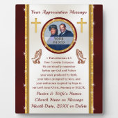 Photo personnalisée, Plaques d'appréciation du pas (Devant)