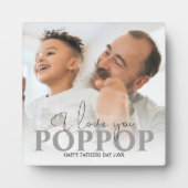 Photo personnalisée Poppop Plaque (Devant)