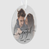 Photo personnalisée Premier Noël Engagé Script noi (devant)