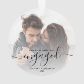 Photo personnalisée Premier Noël Engagé Script noi (dos)