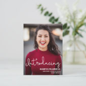 Photo personnalisée Présentation de la Faire-part (Debout devant)